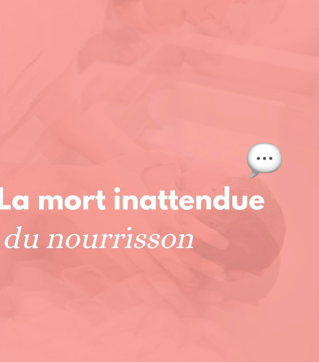 Comprendre la Mort Inattendue du Nourrisson sans culpabilité